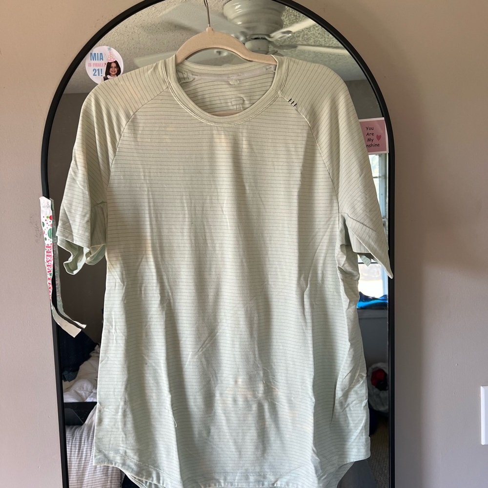 lululemon athletica Light Green Short Sleeve Tee